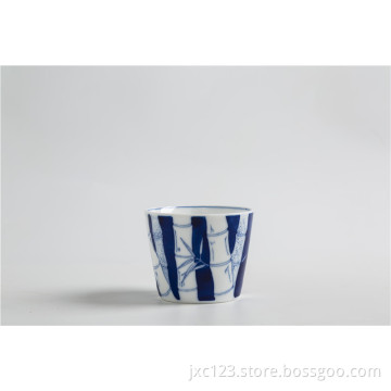 blue and white porcelain mug